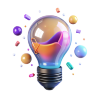 beautiful rustic Smart Lightbulb with Color Changing Feature Transparent Background 4K png