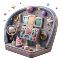 elegant rustic Spacecraft Interior Control Panel Cutout Transparent Background exclusive png