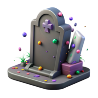 extraordinary minimalist Graveyard Tombstone with Gothic Design Transparent Background original png