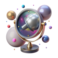 beautiful rustic Space Telescope Mirror Reflection Transparent high resolution png