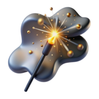 magnificent artistic Sparklers Burning Bright Light Isolated Cutout original png