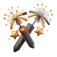 wonderful creative Sparklers Handheld Celebration Isolated on Transparent Background high resolution png