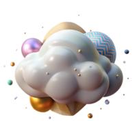 extraordinary minimalist Isolated Cloud with Transparent Background high resolution png
