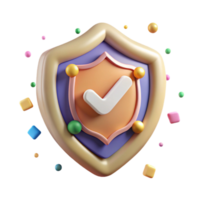 extraordinary abstract Preservation Icon Shield and Checkmark Transparent Background detailed png