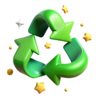 magnificent classic Recycle Symbol with Green Arrows Transparent exclusive png