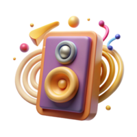 impressive minimalist Speaker Icon with Sound Waves Cutout exclusive png