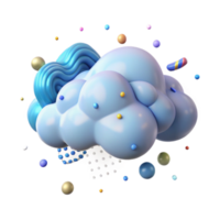 serene classic Light Blue Sky with Clouds Isolated high resolution png