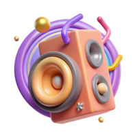 magnificent minimalist Speaker Icon with Sound Waves Cutout premium png