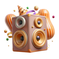 dramatic contemporary Speaker System with Woofer Isolated on Transparent Background exclusive png