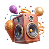 serene contemporary Speaker with Amplified Sound Transparent Background genuine png
