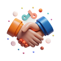 stunning modern Handshake Icon Cutout Collaborative Symbol premium png