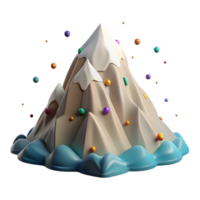 magnificent abstract Majestic Mountain Peak Cutout on Transparent Background original png