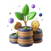 extraordinary abstract Stack of Coins with Gold Finish Transparent Background authentic png
