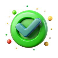 extraordinary traditional Green Checkmark Icon Bold Design Transparent Element detailed png