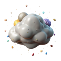 serene vintage Isolated Stratus Cloud with Smooth Texture high resolution png