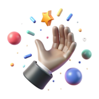 magnificent abstract Open Hand Reaching for Light Isolated Element authentic png