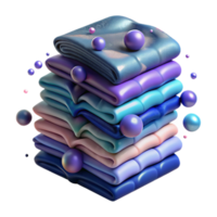 elegant abstract Stack of Towels Folded Transparent original png