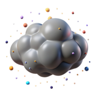 stunning rustic Gray Nimbus Cloud Isolated with Rain Effect original png