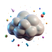 beautiful abstract Realistic Cloud with High Resolution Texture Isolated professional png
