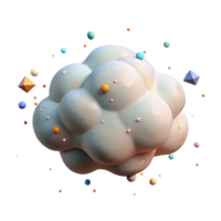 extraordinary vintage Isolated Cloud with Transparent Background authentic png