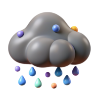 extraordinary rustic Grey Rain Cloud Isolated with Realistic Texture detailed png