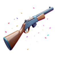 elegant rustic Hunter Rifle Side View Isolated with Shadow Detail png