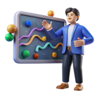 beautiful rustic Student Using Touchscreen Interactive Display Cutout exclusive png