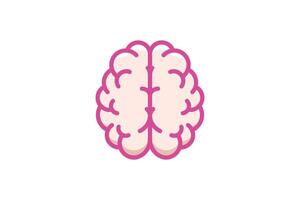 creative icon of a brain representing ideas, creativity, knowledge, technology and the human mind. Solving problems concept illustration. Graphic element illustration of the human mind vector