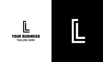 Letter L minimal logo. Icon mark design template vector