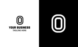 Letter O minimal logo. Icon mark design template vector