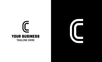 Letter C minimal logo. Icon mark design template vector