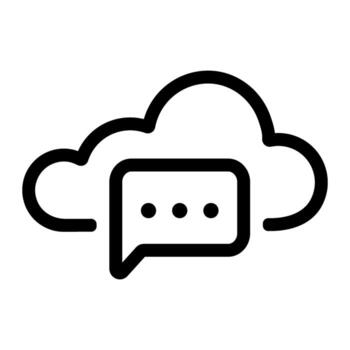 nube burbuja charla metro vector