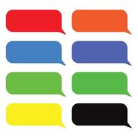 A vibrant collection of colorful speech bubbles, symbolizing communication, messaging, and dialogue in a digital world. vector