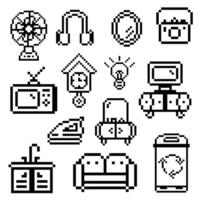 home item objects vector