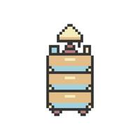 table drawer pixelated vector