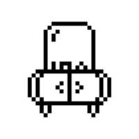 dressing table pixel vector