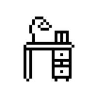 drawer study table vector