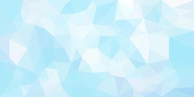 Abstract low-poly background in shades of light blue and white, creating a soft and modern geometric pattern suitable for web design or digital graphics. vector