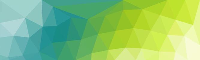 A vibrant, low-poly background transitioning from cool blues and greens to warm yellows. Modern and abstract. vector