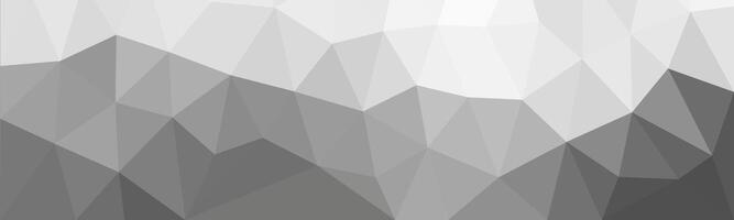 Monochrome polygon background in grayscale tones with a low poly abstract design. Perfect for professional, minimalist, or modern graphic and web projects. vector