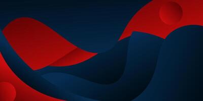 Dark blue and red color waves. Abstract paper cut. Abstract colorful waves. Wavy banner. Eps10 vector
