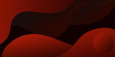 Modern wavy red textured background design in 3D style with dynamic dark orange color. eps10 vector