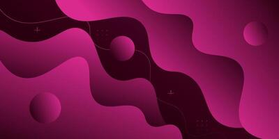 Modern abstract colorful purple and pink wave liquid geometric background with liquid style gradient colors. Suitable for banner, flyer, etc. vector