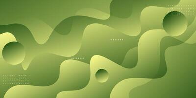 Abstract green wave 3D background. Simple green background with geometric pattern circle shapes. vector