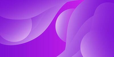 Abstract colorful 3D bright purple wave banner background. Creative fluid shape pattern on horizontal background. Eps10 vector