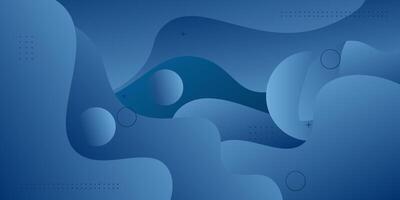 Abstract 3D business banner background. Colorful banner with blue waves on the background. Creative and smart background design. Eps10 vector