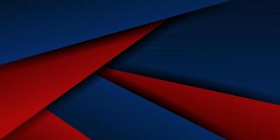Dark blue and red overlapping paper cut 3D background. Simple overlapping shape pattern. Modern frame background. Eps10 vector