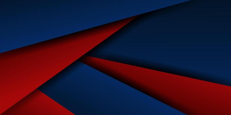 Dark blue and red overlapping paper cut 3D background. Simple overlapping shape pattern. Modern frame background. Eps10
