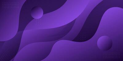 Abstract dark purple wave fluid 3D pattern background. Trendy geometric shape design with shadow. Eps10 vector