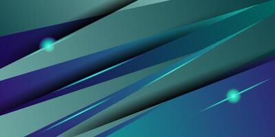 Abstract overlapping triangles with green and blue gradient background. Modern frame paper cut pattern. Eps10 vector